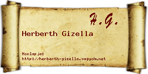 Herberth Gizella névjegykártya